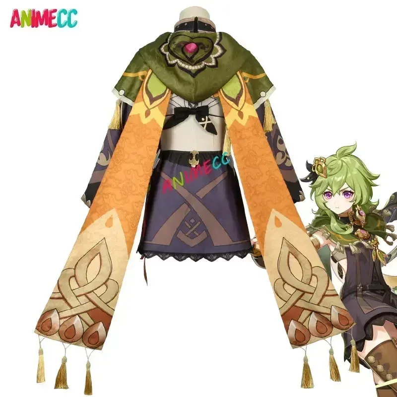Dd12ANIMECC em estoque S-2XL collei cosplay traje peruca genshin impacto anime jogo uniforme festa de halloween role play outfit para wo