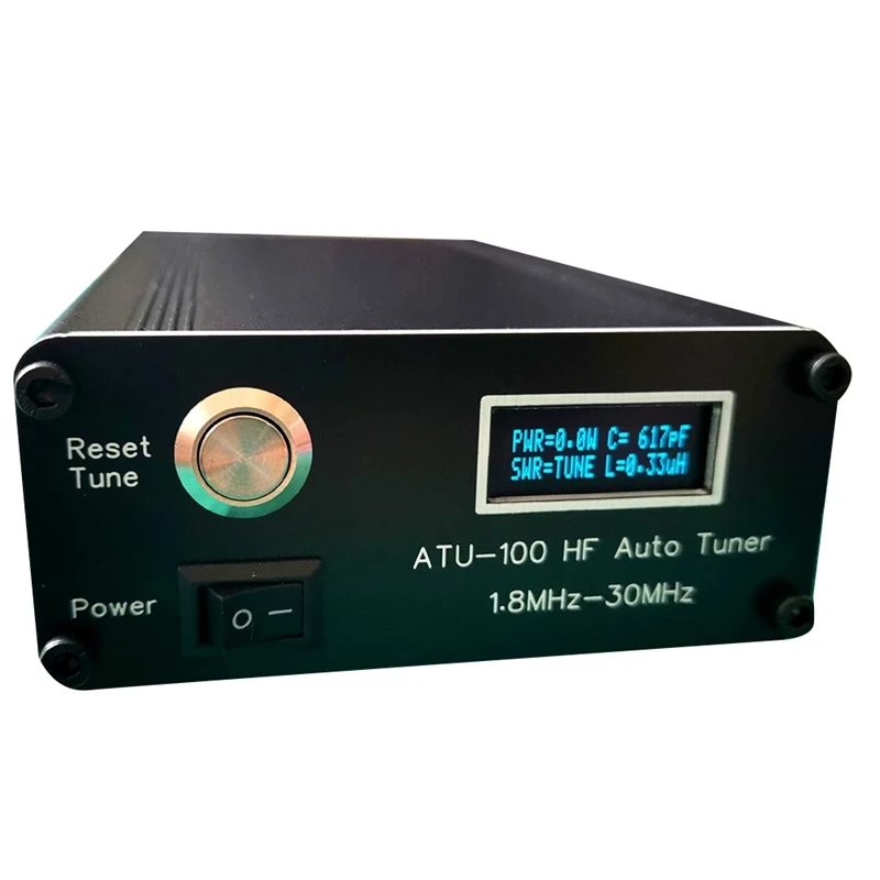 ATU-100 HF Auto Tuner Radio Tuner Antenna Tuner By N7DDC+0.91 OLED V3.1 DIY Automatic Radio Antenna Tuner 100W HF Antenna