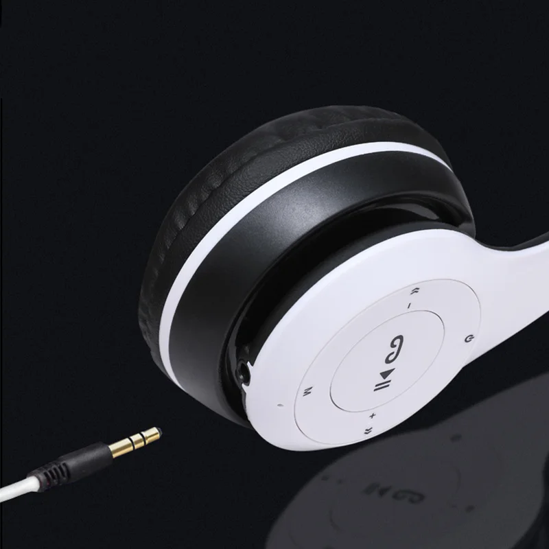 P47 Bluetooth 5.0 Wireless Foldable Headset Stereo Sports Gaming Headphones With Mic image 3