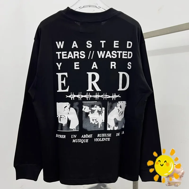 

24SS New Arrival Oversized Enfants Crew Neck Riches Deprimes T Shirts Men Women Long Sleeve Tears Years ERD T-shirt Tops