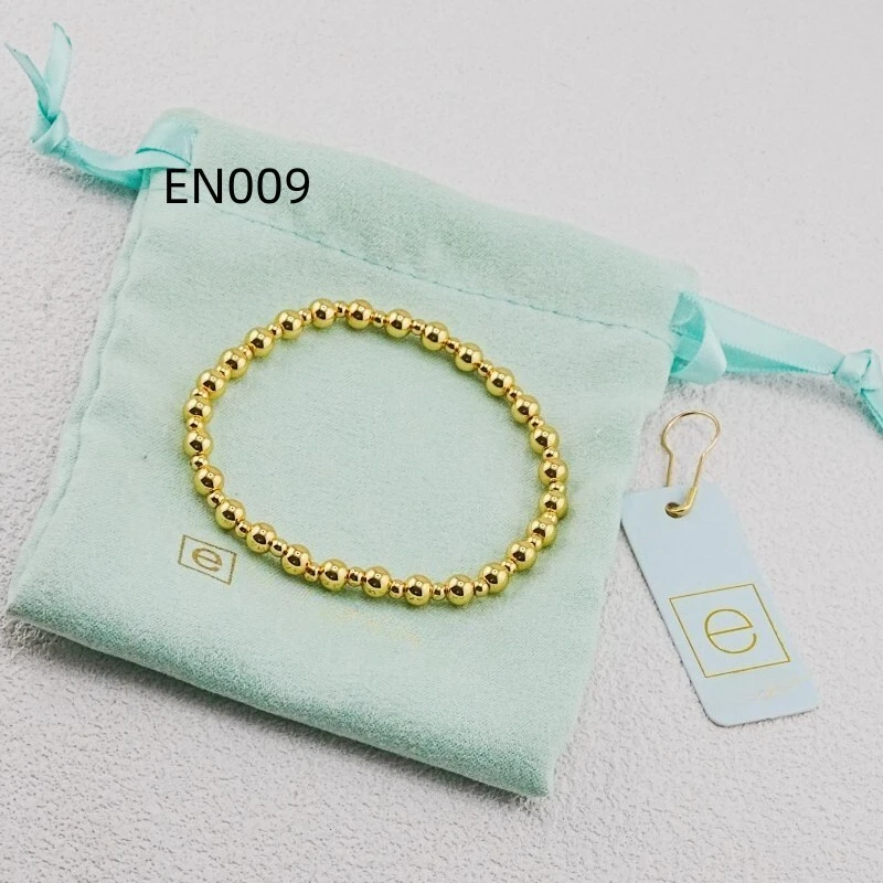 VKVVA Fashion Jewelry Gold-plated Classic Sincerity Pattern 4mm Bead Bracelet for Women Unique Gifts