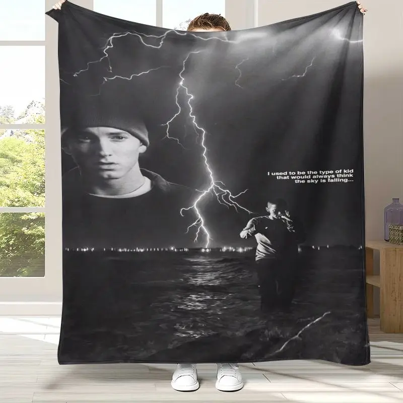 Rap God Slim Shady Eminem Hiphop Soft Flannel Throw Blanket,Cozy Warm Blanket for Bed,Sofa,Living Room,Picnic,Camping,Home Decor