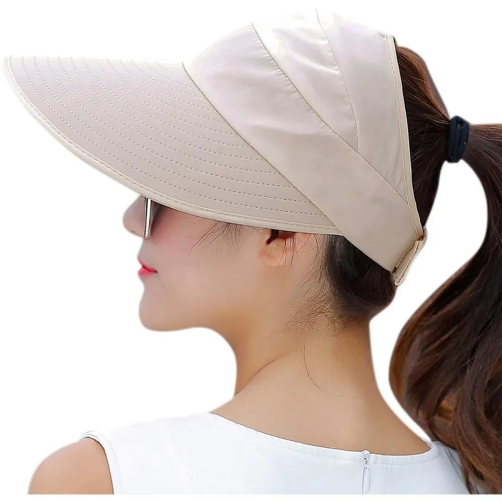 

Sun Hats for Women Wide Brim UV Protection Sun Hat Summer Beach Packable Visor