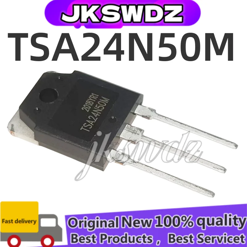 

5-10PCS TSA24N50M A New Spot TO-3P 500V 24A 24N50 High Power Field Effect Tube MOS Tube Switching Power Supply TSA24N50