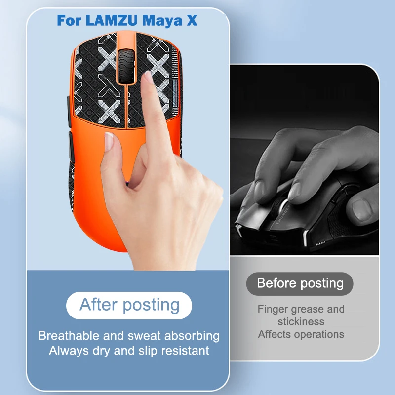 1 ชุด Stable Mouse Grip เทปสเก็ตดูดเหงื่อสติกเกอร์สําหรับ LAMZU Maya X Gaming Mouse เกมคอมพิวเตอร์อุปกรณ์เสริม