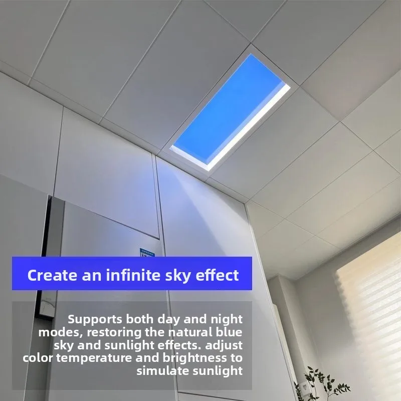 Recessed Sky Ceiling Light Smart Integrated Flush Mount LED for Entryway Kitchen Bathroom Natural Blue Light Sky Window Lamp New