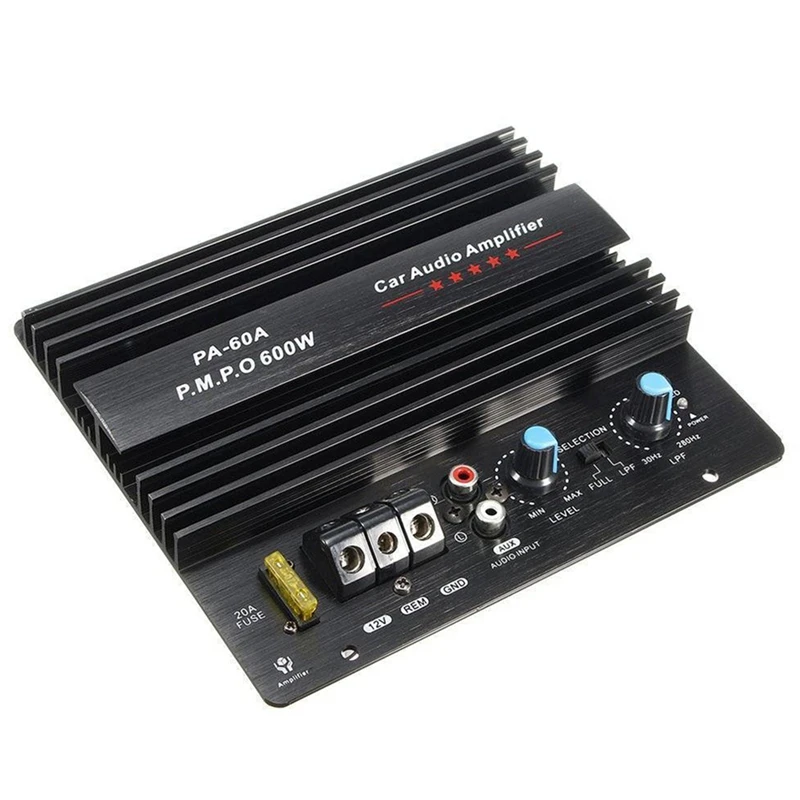 PA-60A 600W 12V Eindversterker Board Voor Thuis Auto Audio Versterker S Krachtige Bass Subwoofers Amp Voor mono Auto Modi
