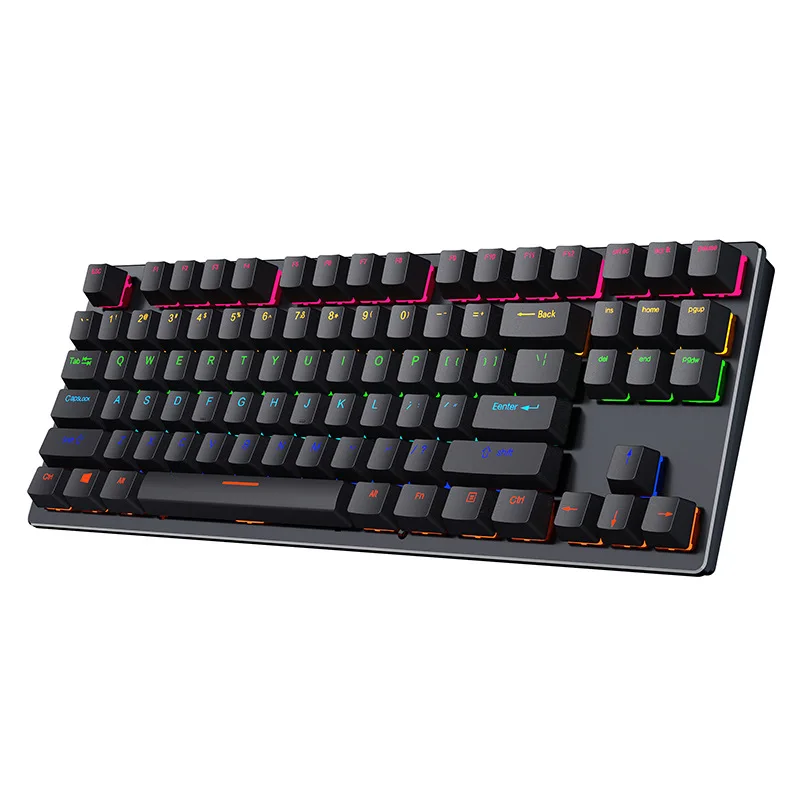 Crack K550 punk mechanical keyboard USB wired green axis 87-key gaming gaming office computer mechanical keyboard