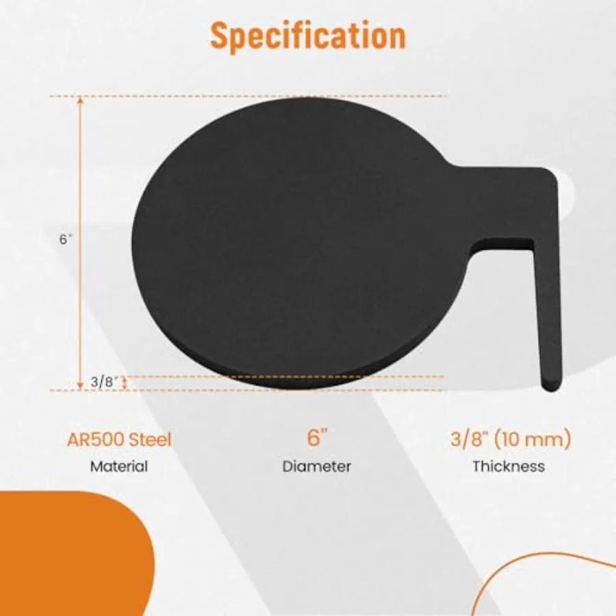 6 قطعة مجاذيف شجرة المبارزة AR500 6X3 8 هدف فولاذي لتقوم بها بنفسك هدف الرماية مع أنابيب للتدريب على المدى الخارجي والتنافسي