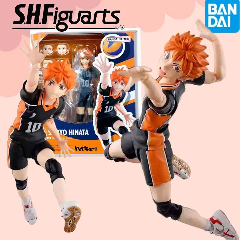 

High quality Bandai Original SHF Haikyuu!! Hinata Shoyo Action Figure Toys For Boys /Girls /Kids /Christmas Gift