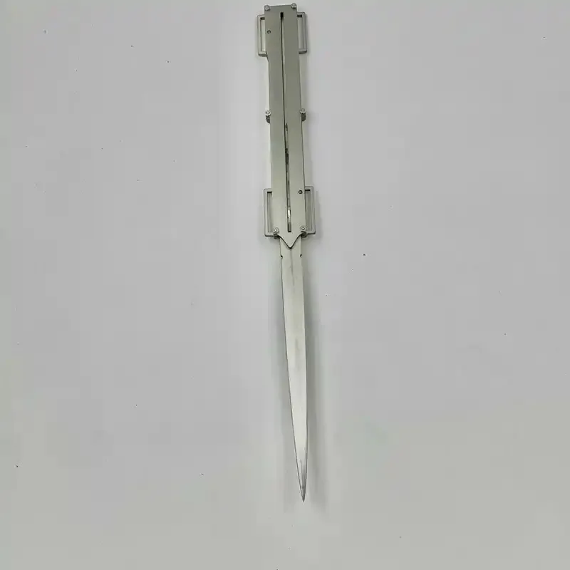 25cosnew espada de manga de metal de aço inoxidável sem fio controle de pulso espada de manga de gravidade halloween cosplay trajes adereços