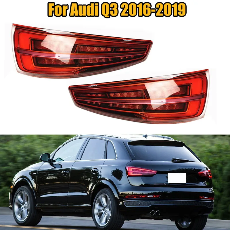 

For Audi Q3 2016-2019 LED Tail Lamp Rear Trunk Lamp Cover Signal Lamp Brake Reverse Dynamic Steering Taillight Car Styling