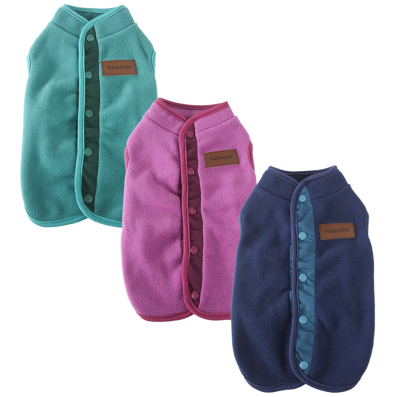 Ropa cálida para perros, traje de lana de invierno, ropa para perros, chaleco con botones, chaqueta, abrigos para perros pequeños, Bulldog Francés, Dachshund XS