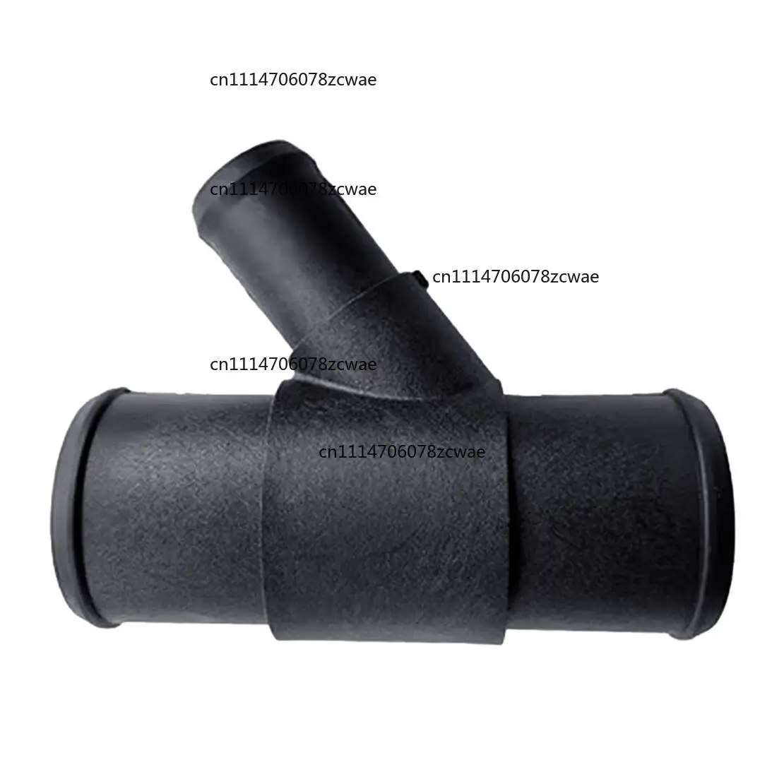 ZOCI-35mm 20mm Tee Y Way Heater Hose Barb Connector Water Pipe Coolant Fitting Adapter Black Plastic
