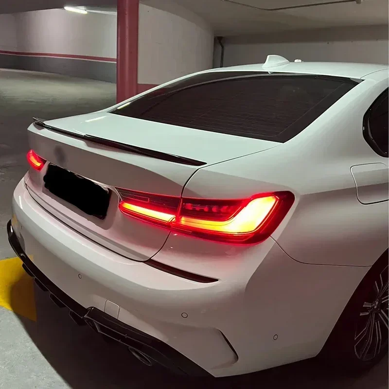 For BMW 3 Series G20 320i 325i 330i M3 2019-2023 Car Tail Wings Fixed Wind Spoiler Rear Wing Auto Decoration Bodykit Accessories