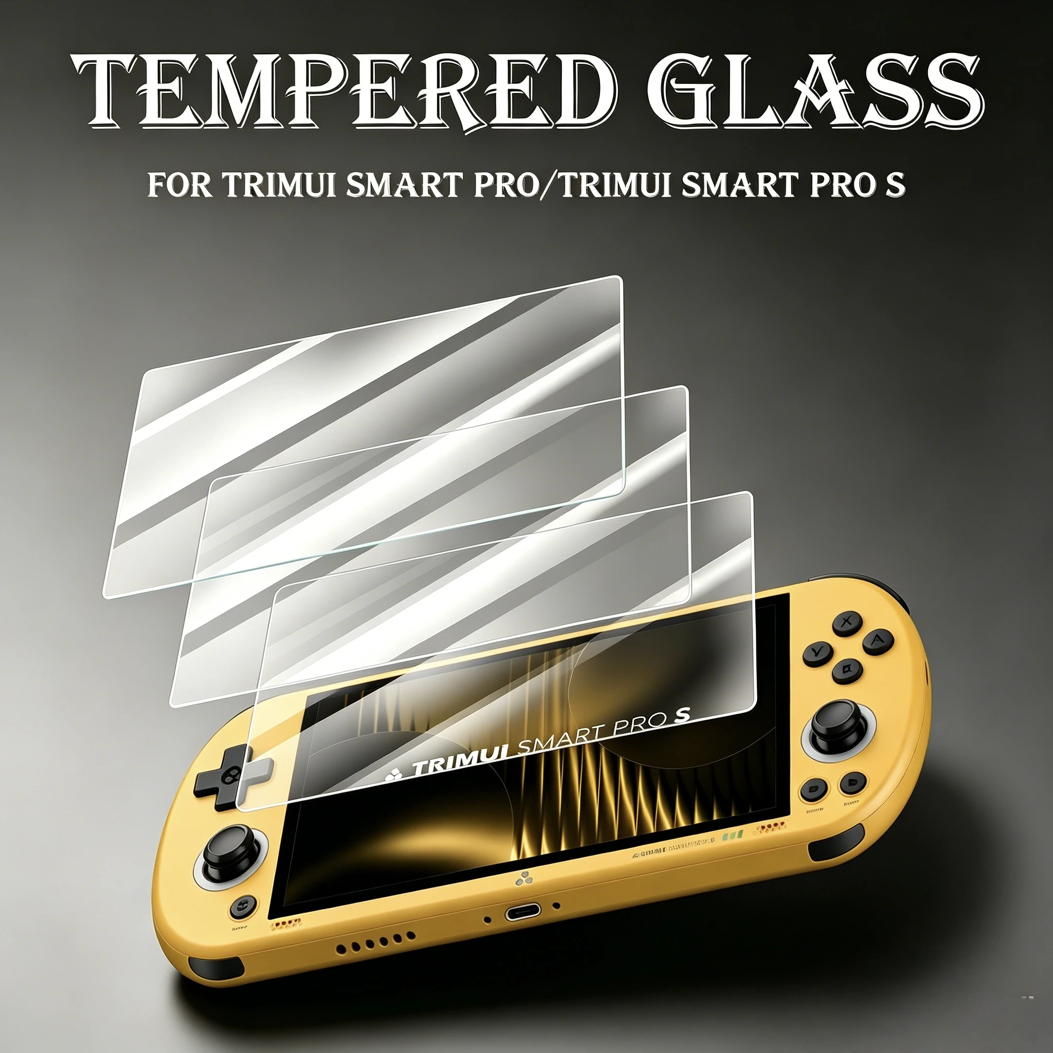 Screen Protectors for Trimui Smart Pro/Trimui Smart Pro S Game Console HD Tempered Glass Protective Cover Film