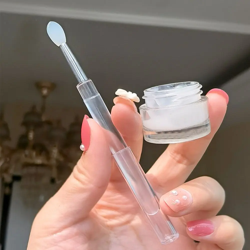 Herramientas cosméticas para mujer, sombra de ojos, corrector, pinceles de maquillaje, pinceles para labios con tapa protectora, aplicadores de lápiz labial, pinceles para máscara de labios