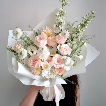 10碼霧面捲紙 磨砂單色花卉包裝紙 花束禮品包裝紙 防水 8 最佳銷售 禮品包裝紙 - №3