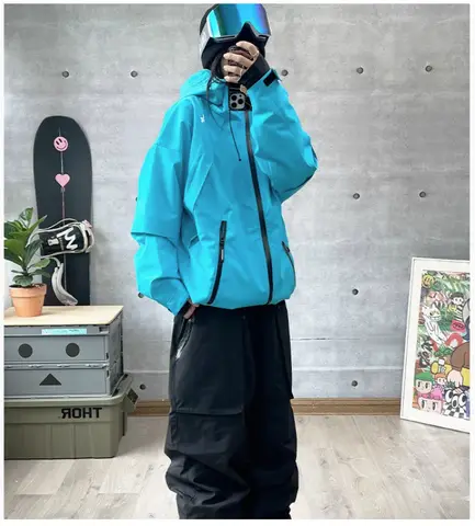 존 스노우 방수 방풍 스키 세트, 남녀공용 따뜻한 패션 스노우보드 의류, 야외 스키 재킷 및 바지 Best5