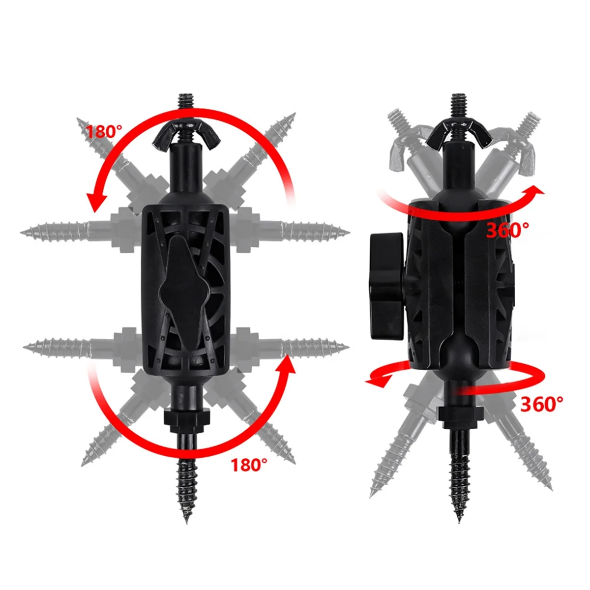 AA25 범용 동물 카메라 브래킷 야외용 조절 가능한 나무 장착용 카메라, 야간 투시경, 태양광 패널, 망원경용