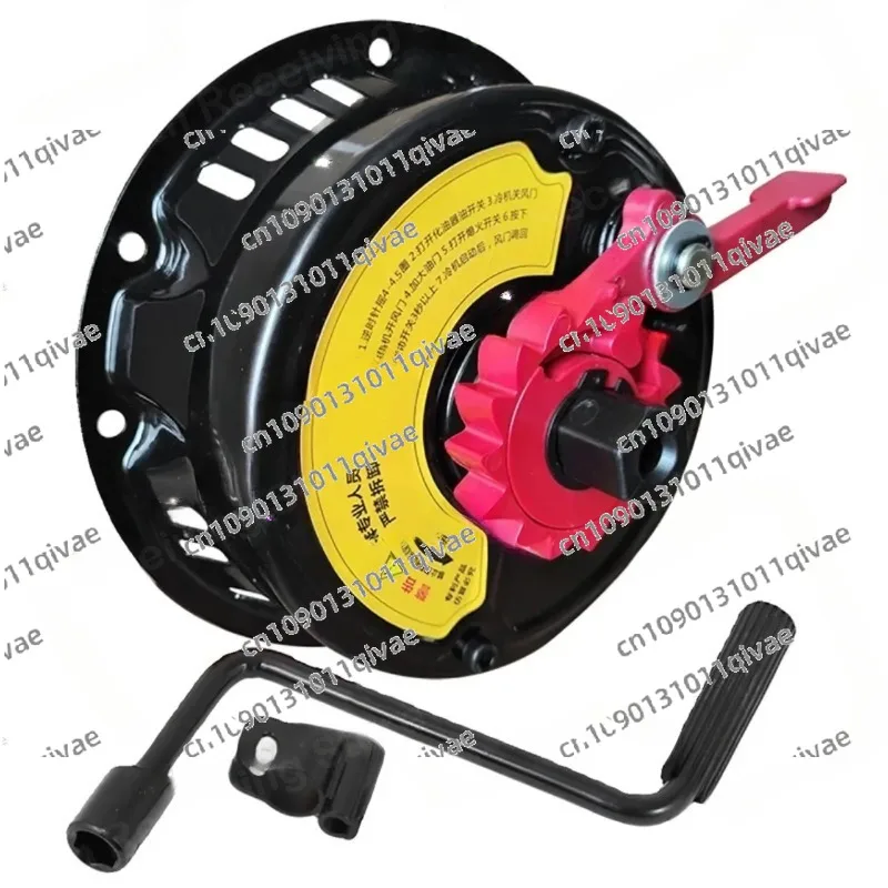 

168/170F Hand-Cranked No-Pull Starter New Iron Case Gasoline Engine Micro Tiller Sprayer Water Pump Generator