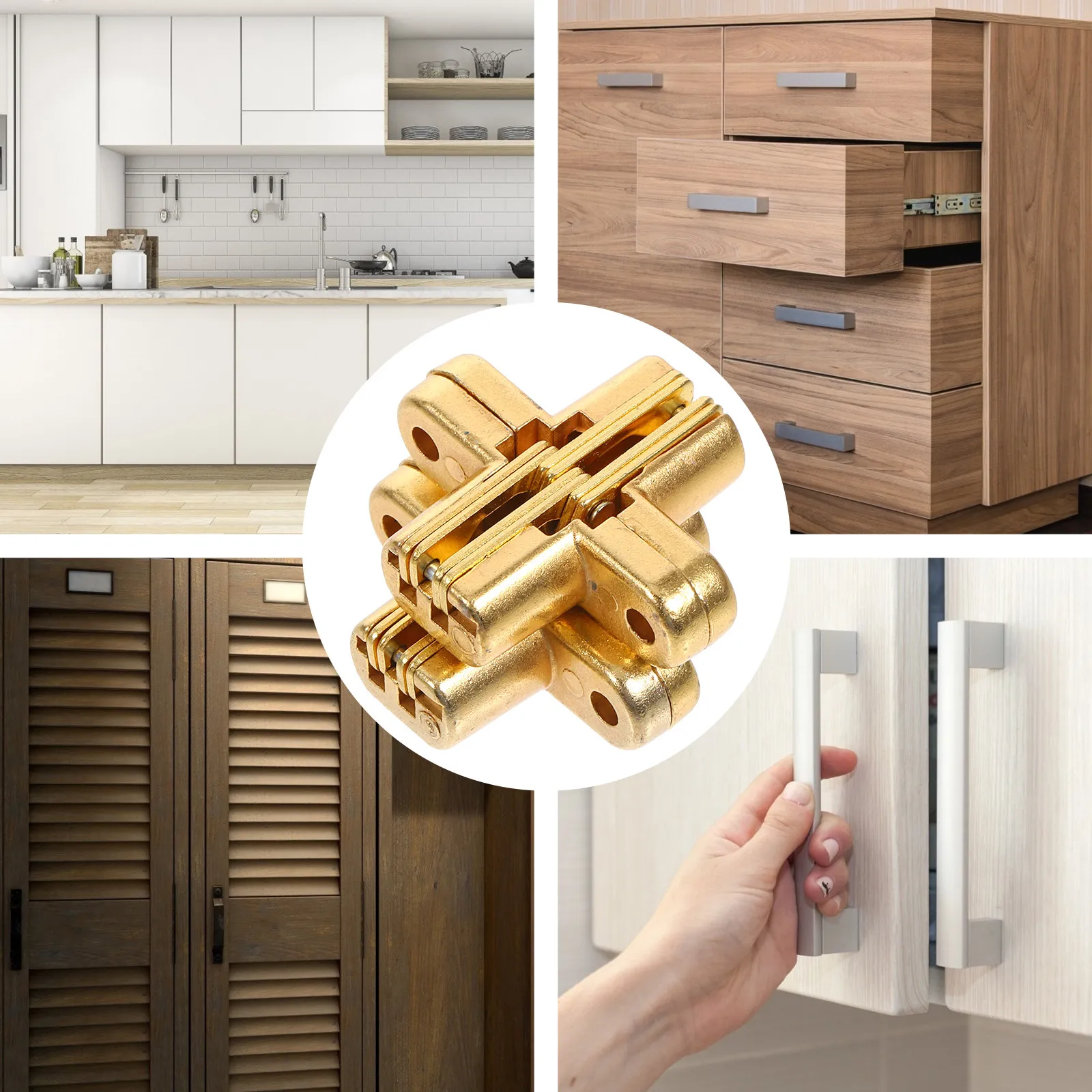 Hinge Hinges Cabinet Door Heavy Duty Halloween Christmas Closet Door Hinge Door Hardware Hinge Concealed Door Hinge 2PCS