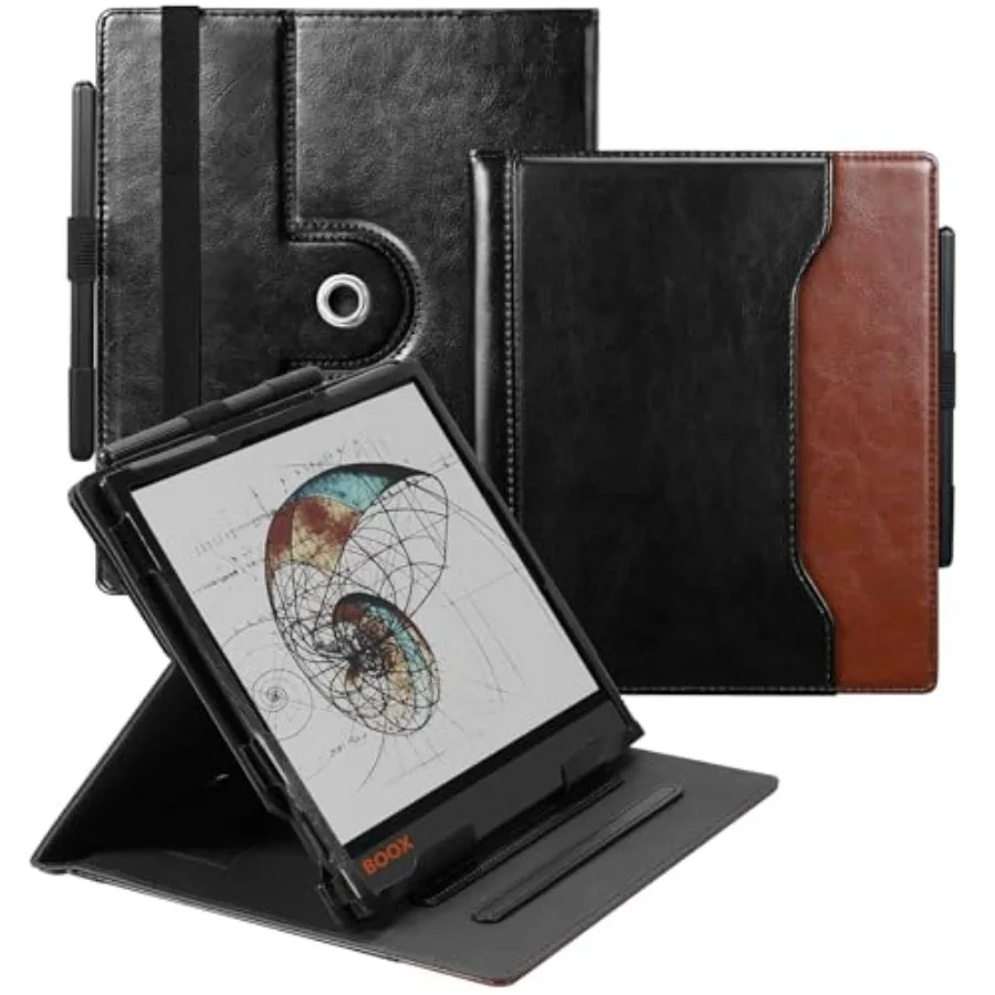 

Чехол для Boox Note Air 5 C 2025 / Note Air4 C (2024)/ Note Air3 C/ Air3 B/W (2023) с вращающейся на 360 градусов подставкой и функцией P-образного крепления