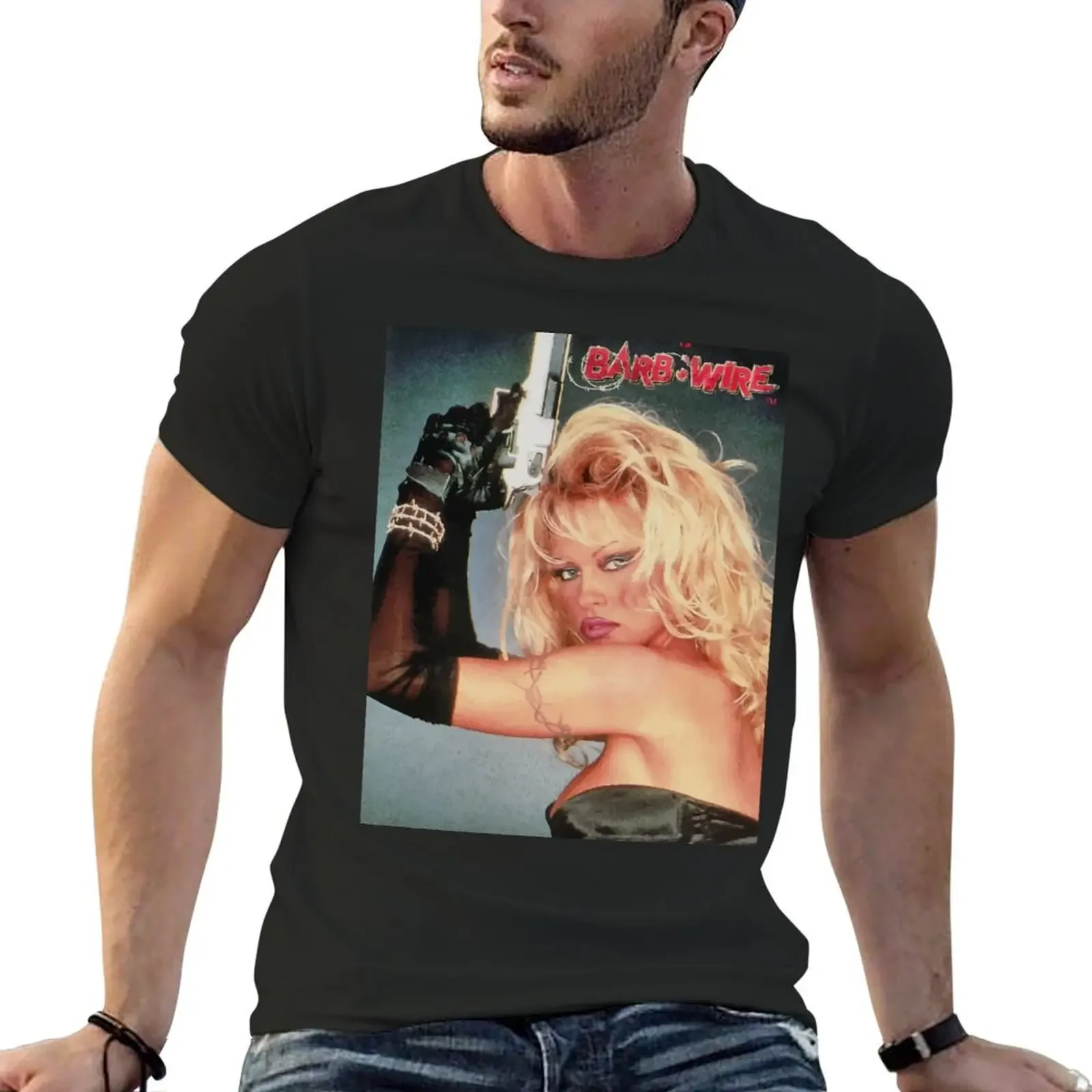 

Barb wire (Pamela anderson) T-Shirt aesthetic clothes for a boy anime t shirts slim fit t shirts for men