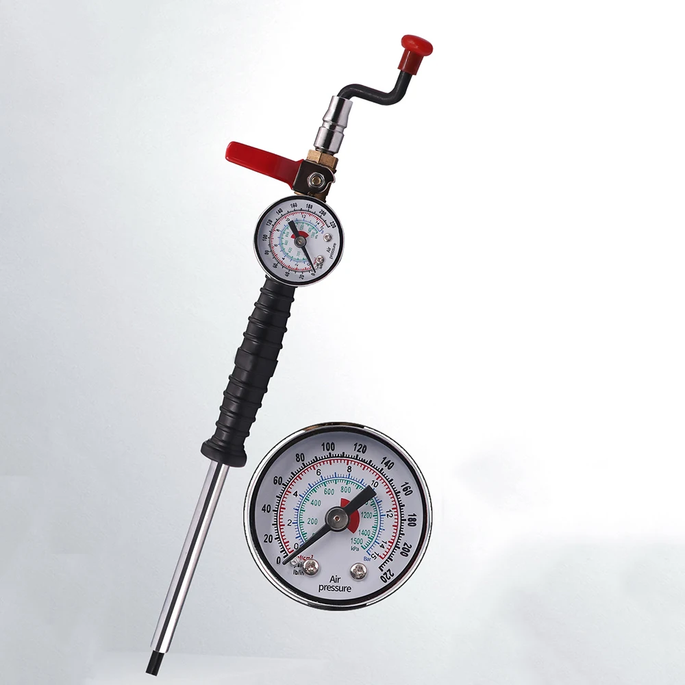 Pressure test switch tire inflatable nozzle crank durable car large truck copper head valve core valve nozzles single head wrenc