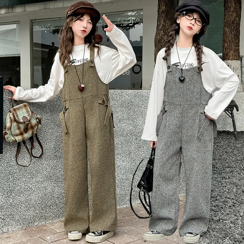 kids-girls-top-and-bottom-sets-autumn-letter-printed-t-shirt-solid-wide-leg-pant-5-14y-girl-set-long-sleeves-children-girls-2pcs