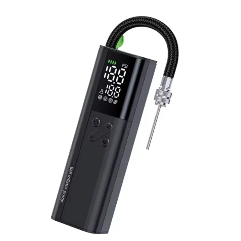 

A80X-20Psi Automotive Tire Air Pump - Wired Electric Inflator With Extended Power Cord For Car And Basketball