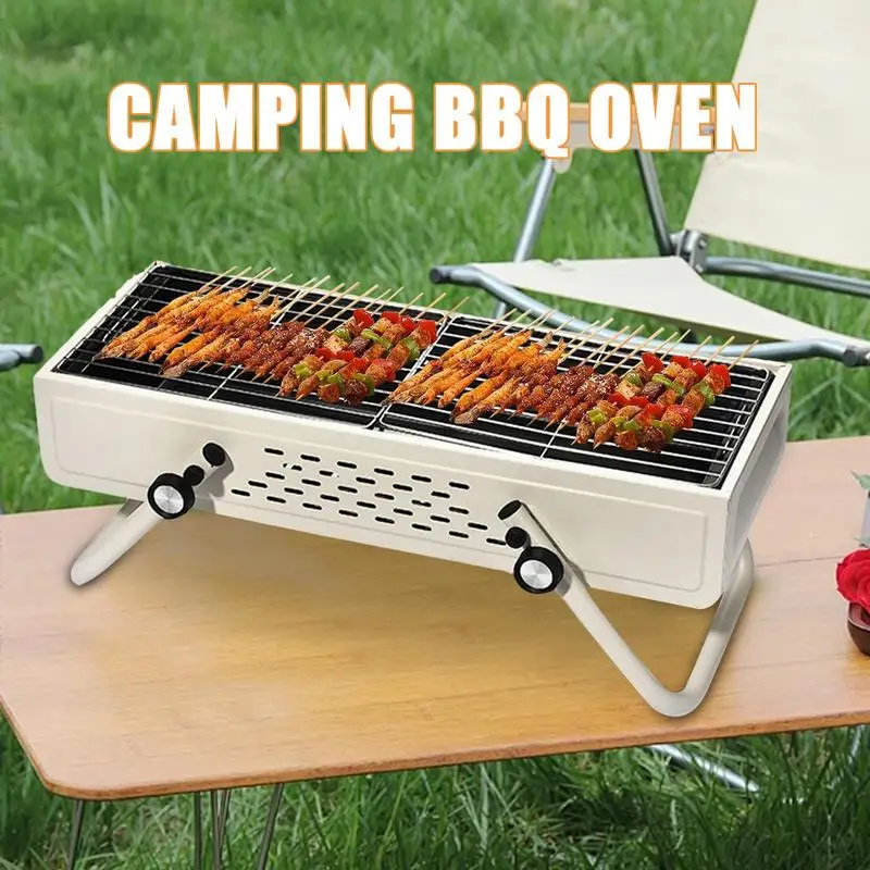 Barbecue Charcoal Grill Smokeless Camping Barbecue Grill Barbecue Grill Portable Large Charcoal BBQ Grills With Large Grilling