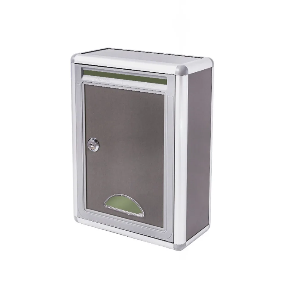 سبائك الألومنيوم قفل صندوق الاقتراع آمنة الحائط صندوق البريد الاقتراحات مع مفتاح القفل صندوق صحيفة مقاوم للماء الجدار
