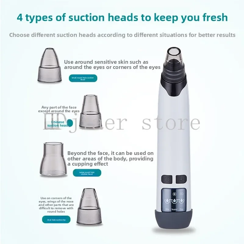 

Heated Electric Blackhead Remover - Pore Cleansing Multifunctional Beauty Device for Home Use