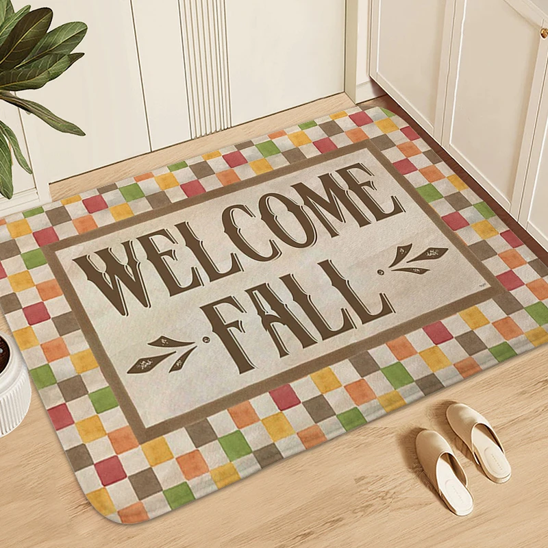 Welcome Mat Rug for Bedroom Living Room Floor Carpets Anti Slip Soft Bathmat Funny Doormat Entrance Door Useful Things for Home