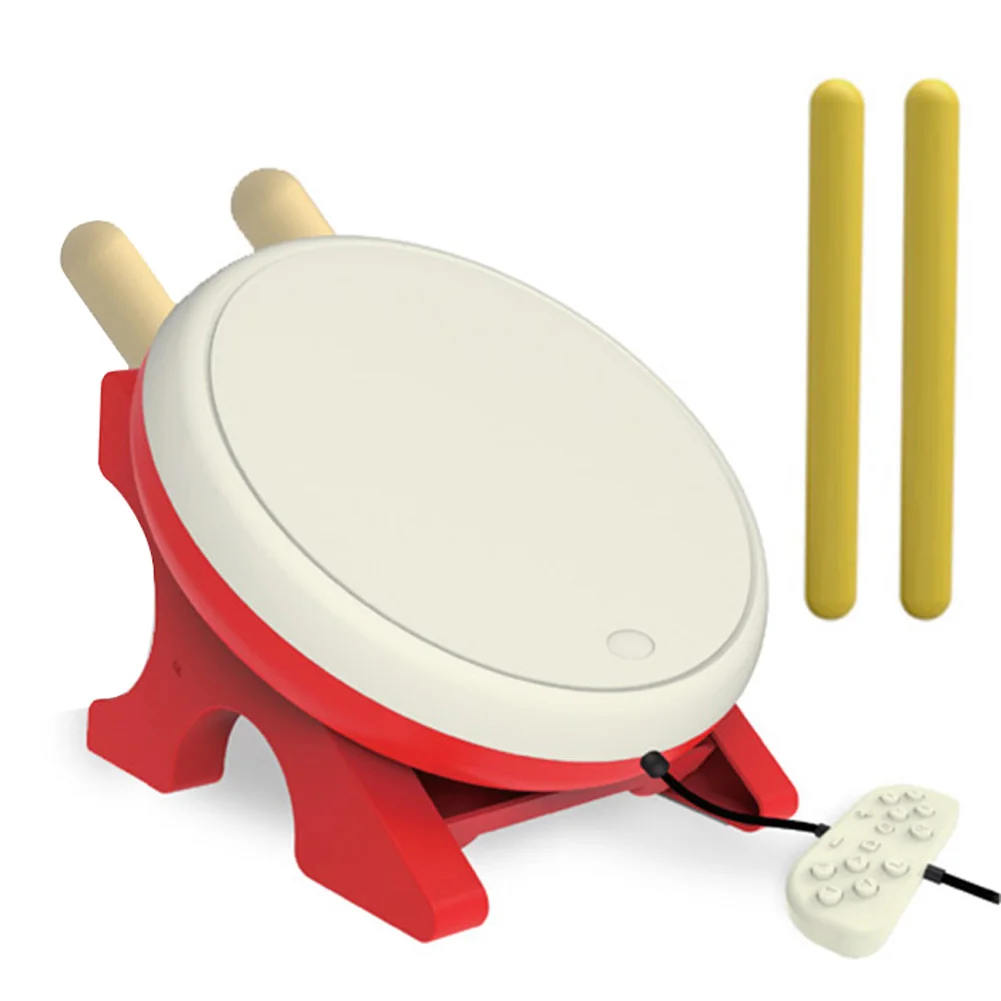 Wired Taiko Drum with Drumstick Game Machine Somatosensory Drum Accessories for Nintendo Switch Taiko No Tatsujin