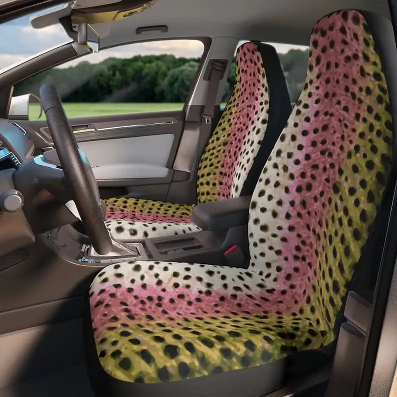 

Rainbow Trout Universal Car/Truck Seat Cover Set