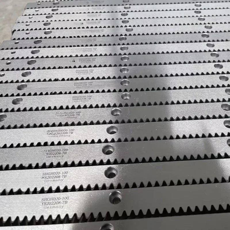 High quality rack and pinion gears for linear motion numerical control machine tool helical rack and pinion gears