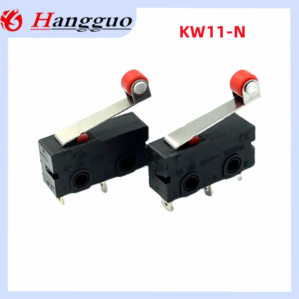 10PCS/Lot Original  Micro Roller Lever Arm Normally Open Close Limit Switch KW12-3 KW11-N