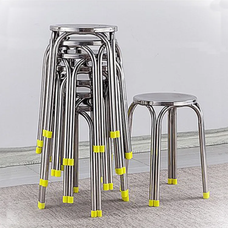 

Customizable round metal stool