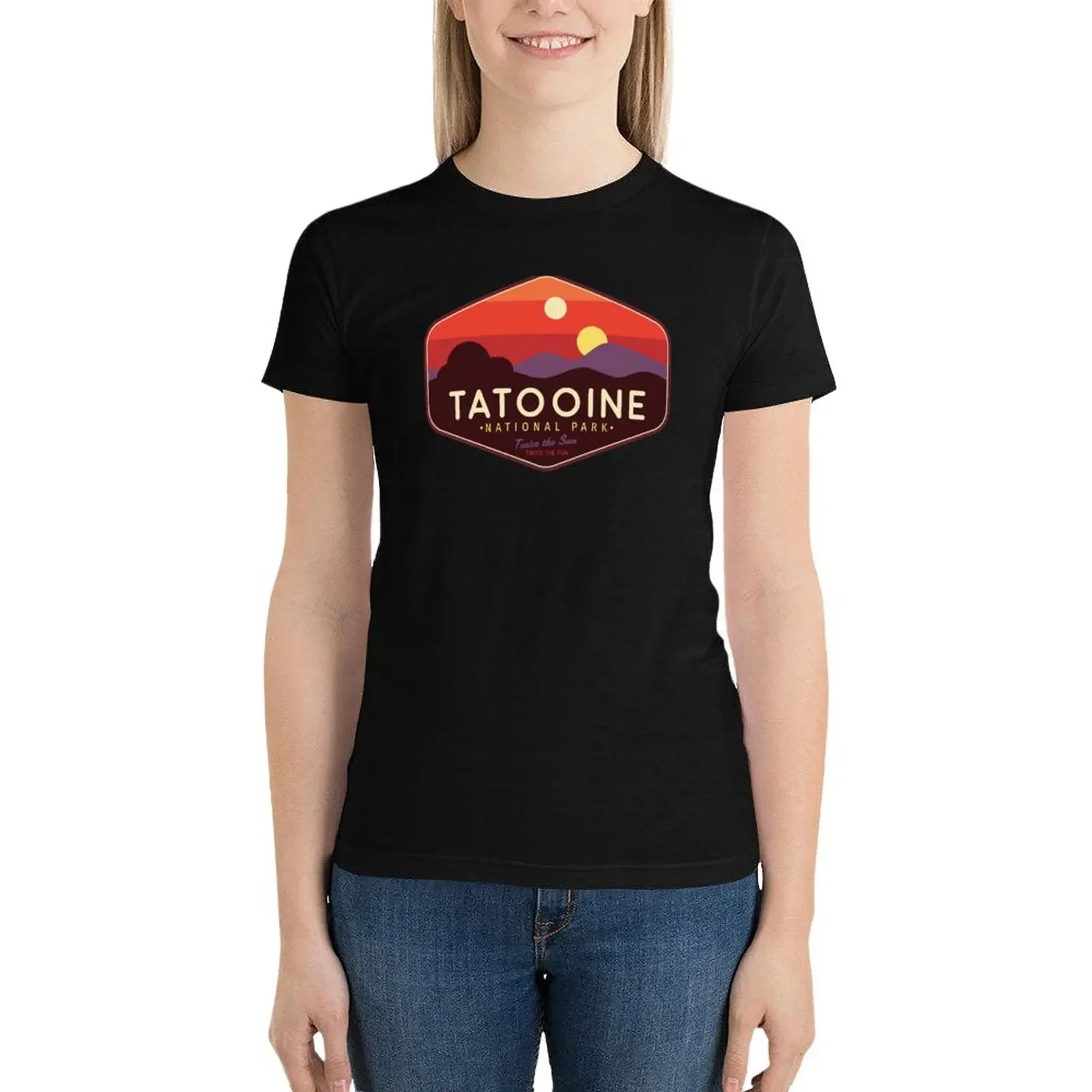 

Tatooine National Park - Twice the Fun, Twice the Fun! T-Shirt cute tops graphic t-shirts for Women