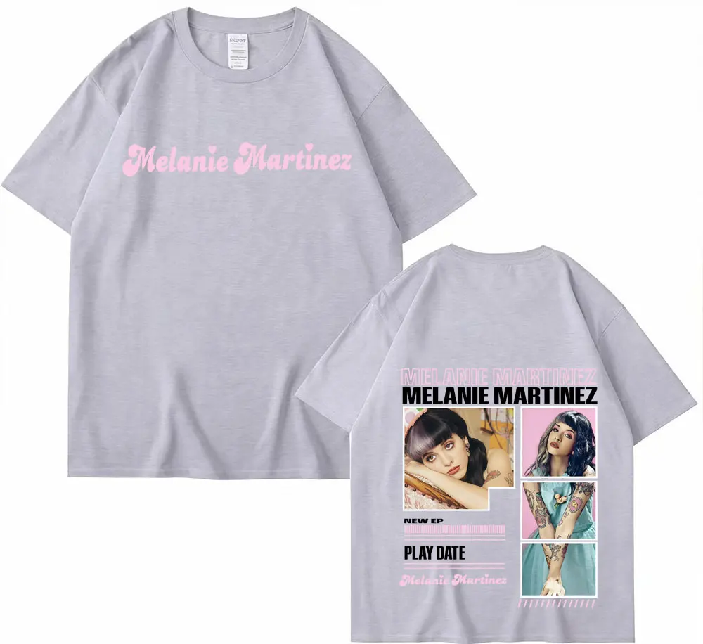 المغني ميلاني مارتينيز ألبوم 2025 الجرافيك تي شيرت الرجال النساء خمر الصيف فن البوب موضة تي شيرت قصير الأكمام تي شيرت غير رسمي