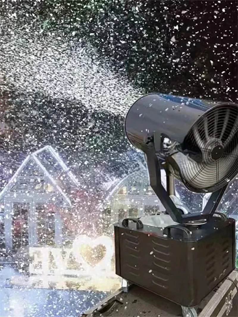 for 3000W Moving Head Artificial Snow Machine Professional Snow Maker Rotating Snowflake Equipment For Disco Christmas Party
