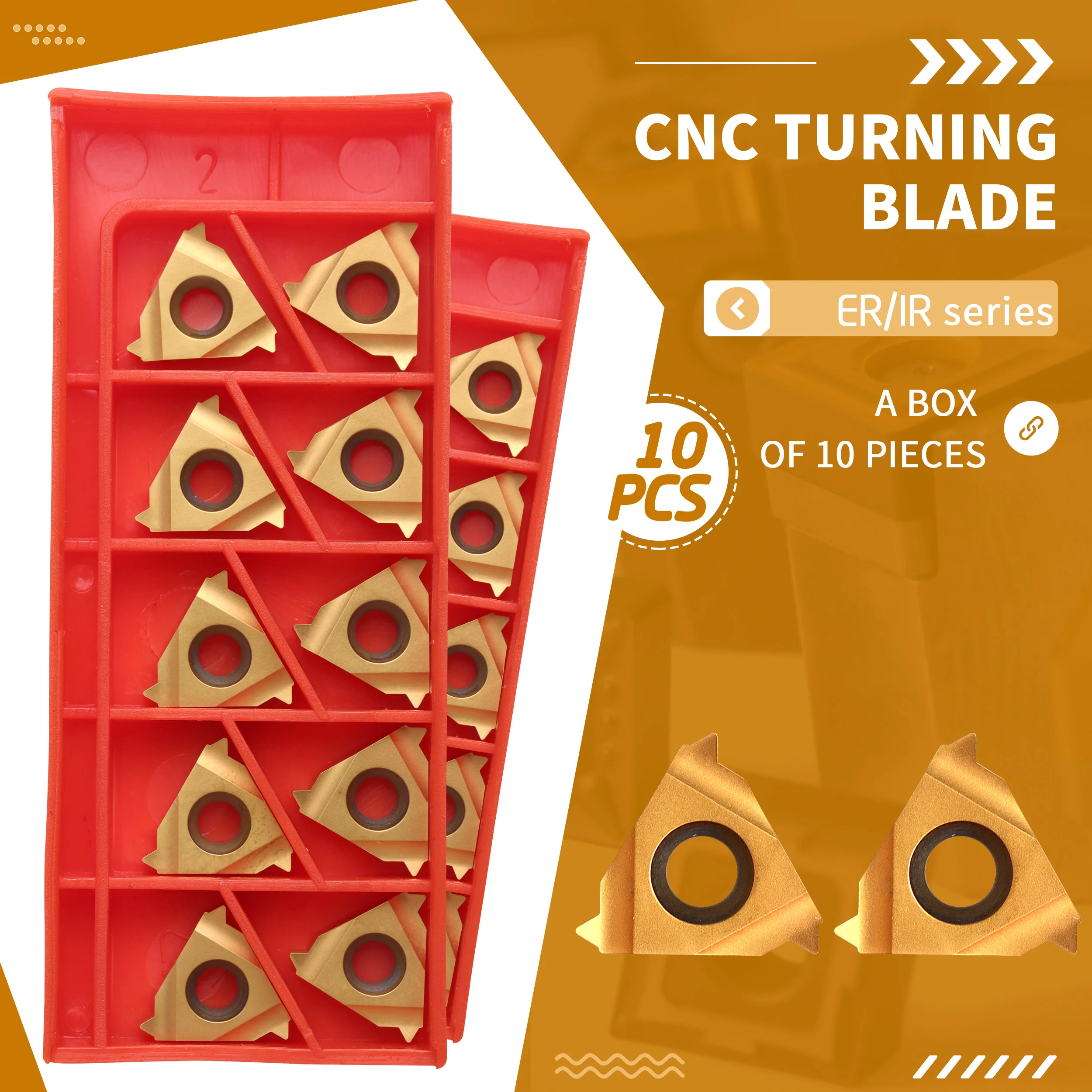 

16ER 0.50 0.75 ISO 1.0 1.25 ISO 1.50 ISO 1.75 ISO 2.0 ISO 2.5 3.0 ISO 3.5 ISO BMC Carbide Thread Inserts CNC Lathe Turning Tools