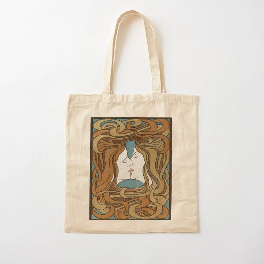 The Kiss by Peter Behrens, 1898 Tote Bag shopper bag women bags luxury women Canvas bag Handbags women