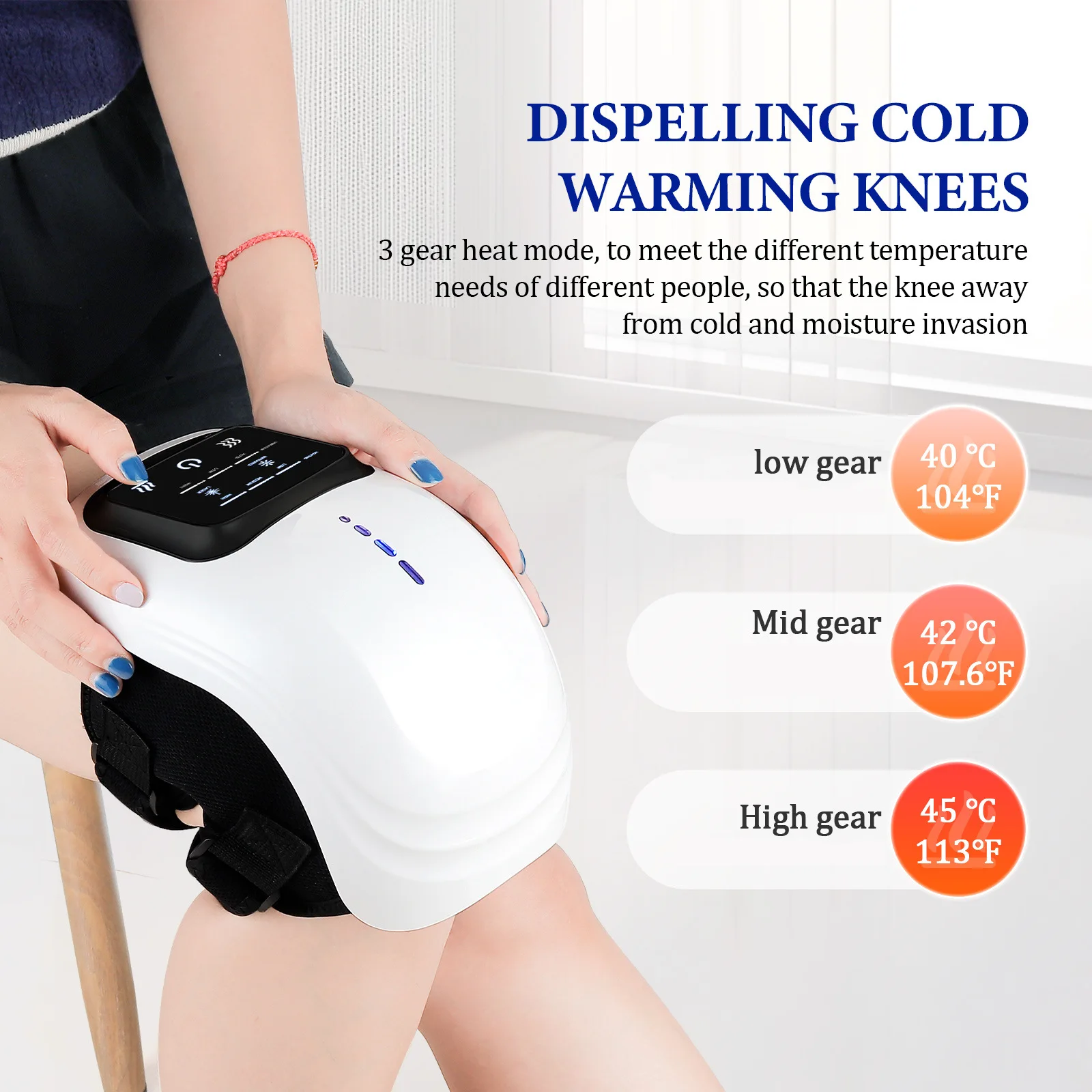 Electric Knee Pads Fever Physiotherapy Massage Instrument Hot Elbow Shoulder Knee Massager Vibration Home Heating Knee Joints