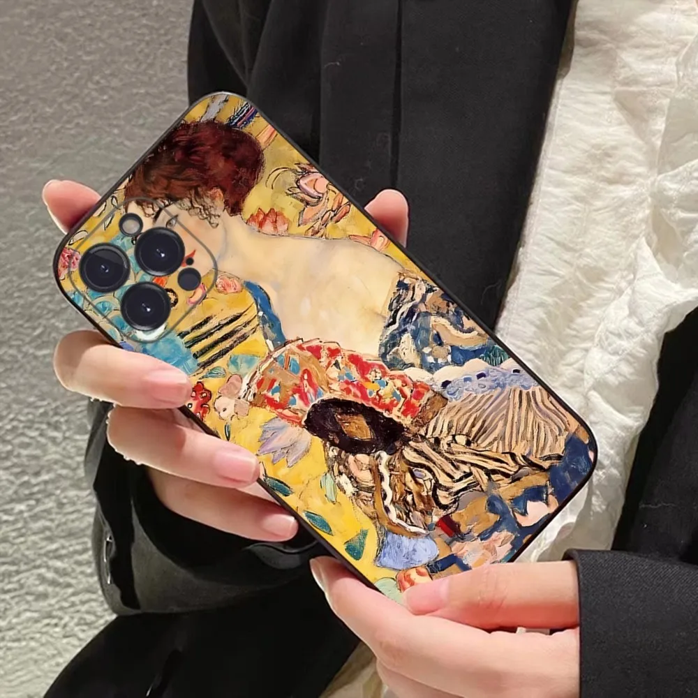 The Kiss Gustav Klimt Painting Phone Case For iPhone 15 14 11 12 13 Mini Pro XS Max Cover 6 7 8 Plus X XR SE 2020 Funda Shell