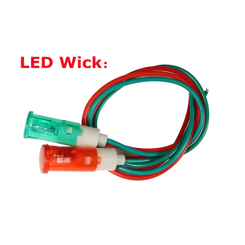 5Pcs lampada di segnalazione montaggio a pannello indicatore al Neon rosso verde giallo luci 220V 12V/24VDC 10mm MDX-11A lampada di segnalazione