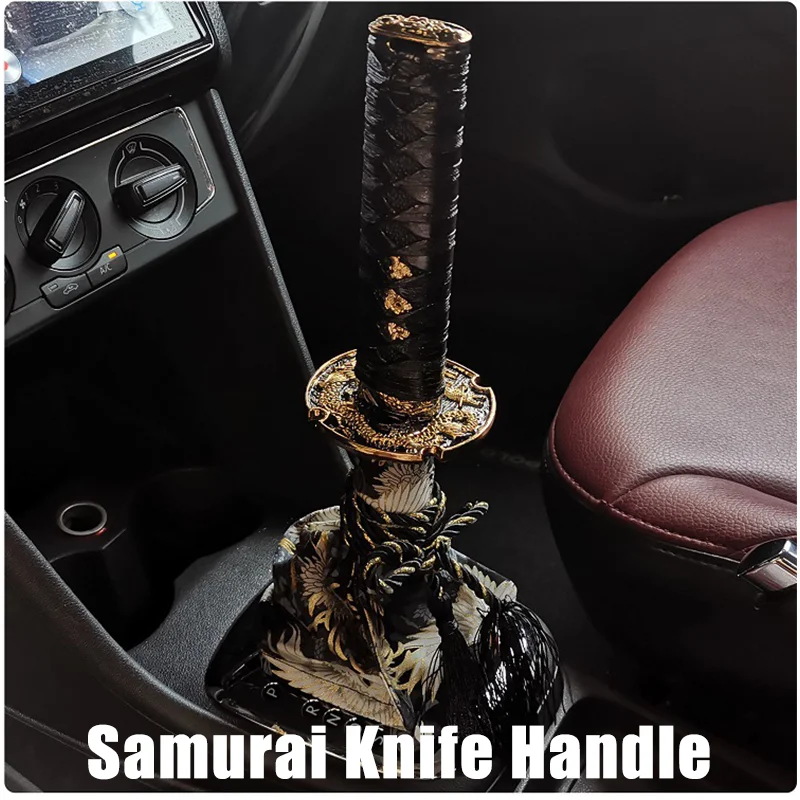 

JDM car transmission lever Modification of gear lever head Samurai knife handle gear lever Manual automatic shift lever