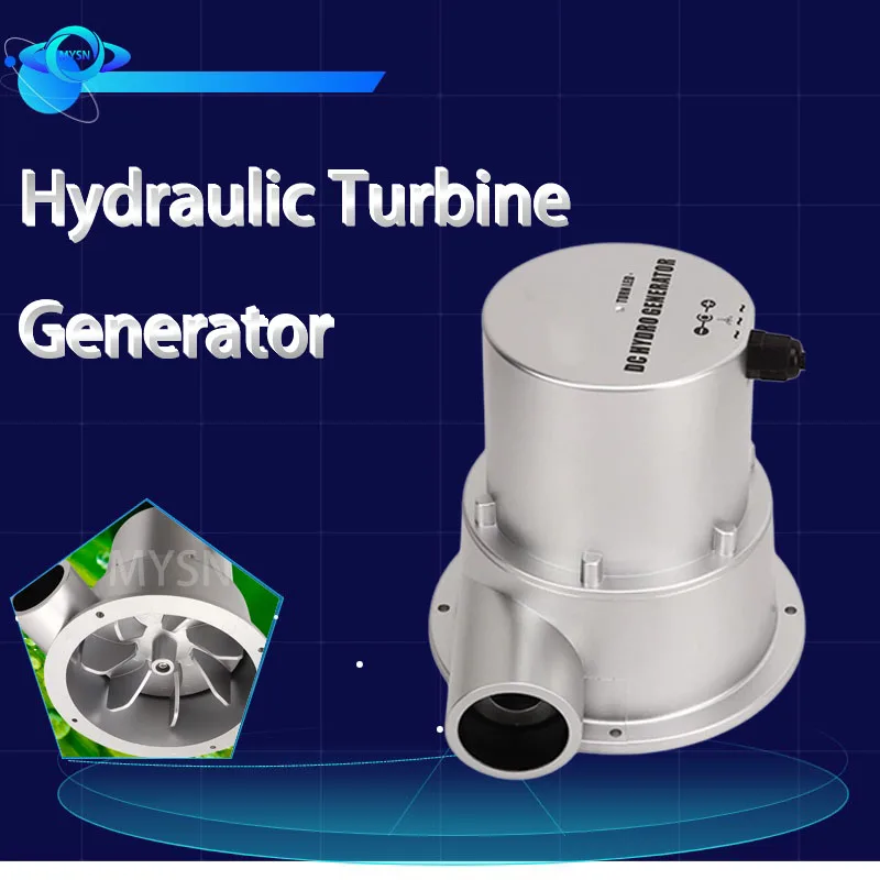 Hydraulic Generator 18V Water Flow Turbine Type Outdoor Household Small Hydroelectric Generator DC Permanent Magnet Brushless